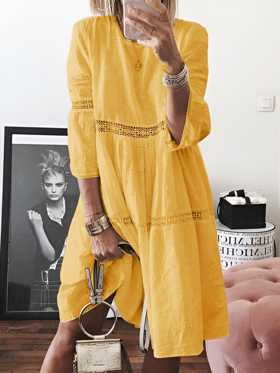 Giulia™ | Boho Vintage Jurk met Kant