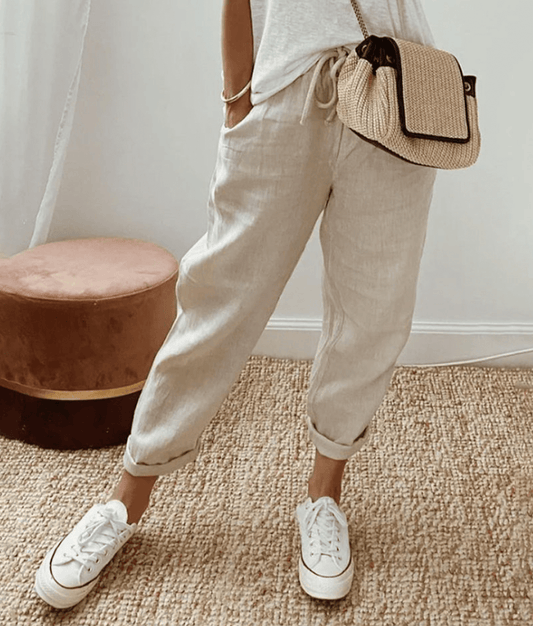 Rive | Elegante katoen-linnen broek 1+1 GRATIS