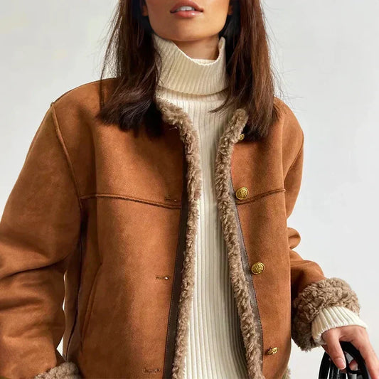 NOËLLE™ | Sheepskin Spring Jacket