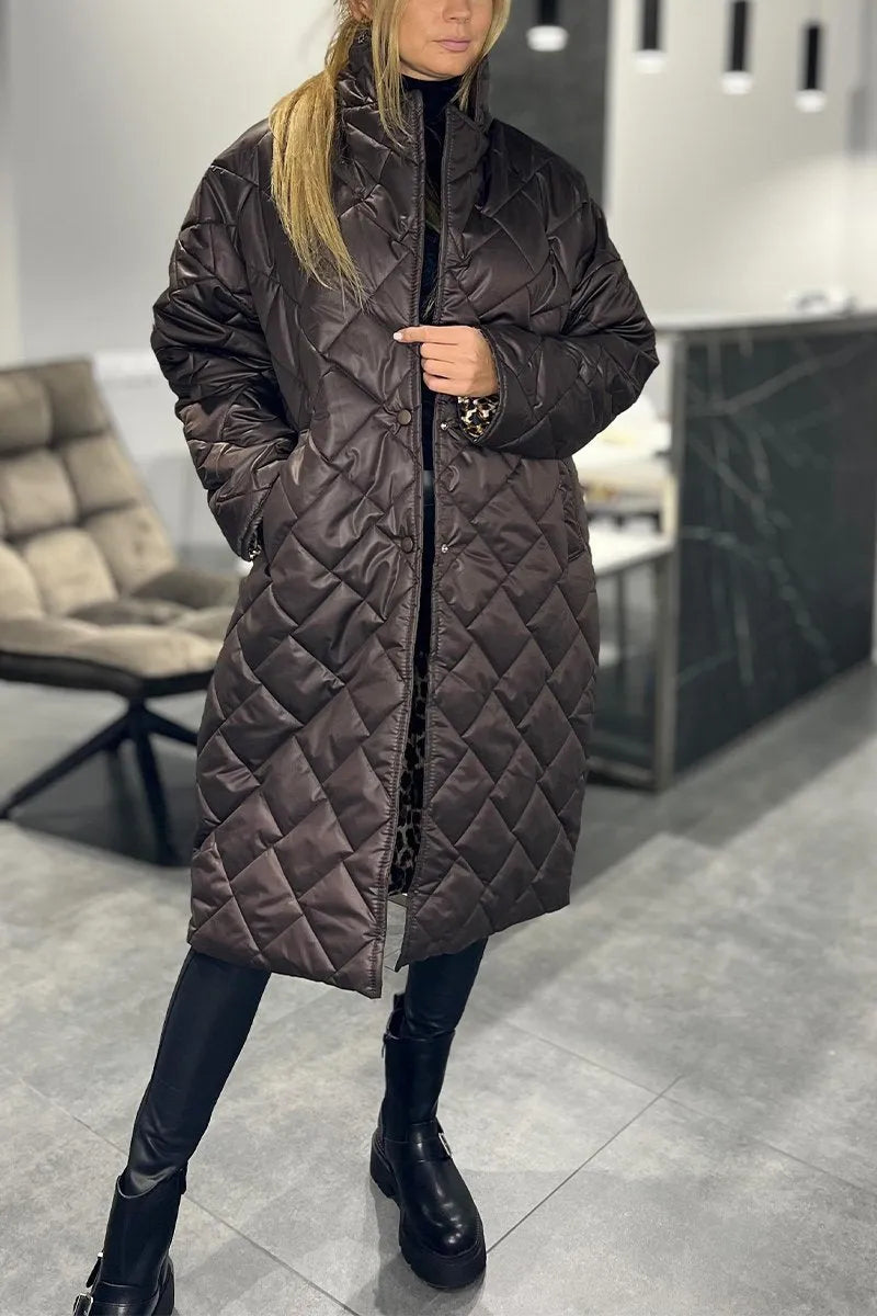 Noor™ | Reversible Leopard Print Puffer Jacket