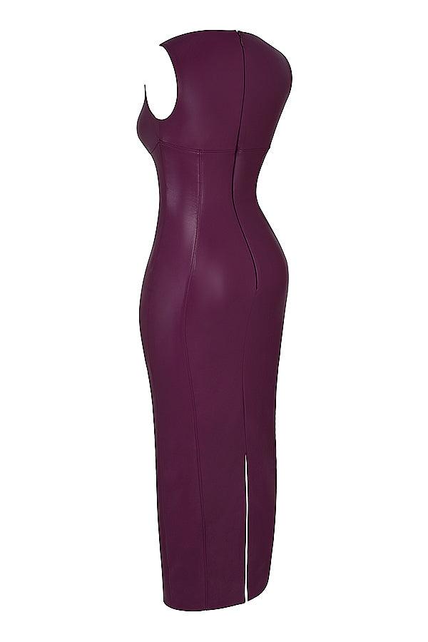 Laluna® | Luxe Leren Maxi Jurk