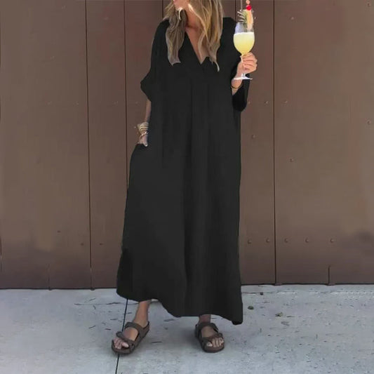 Juliette™ | Lightweight V-neck cotton dress