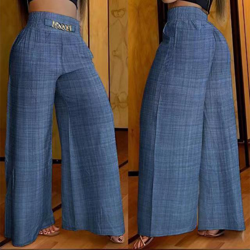 Évelyne™ — High-waisted wide-leg trousers