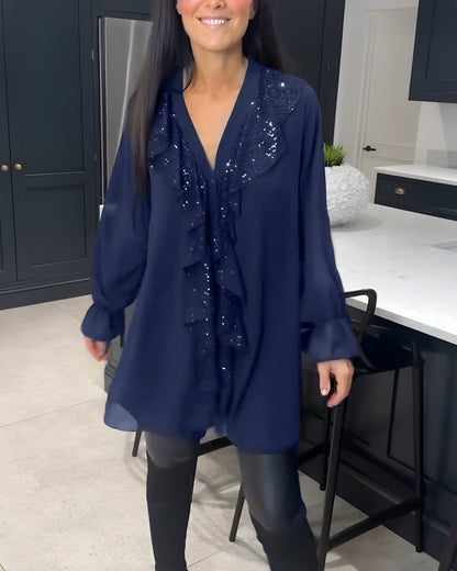 Skylar™ | Elegant Ruffled Blouse