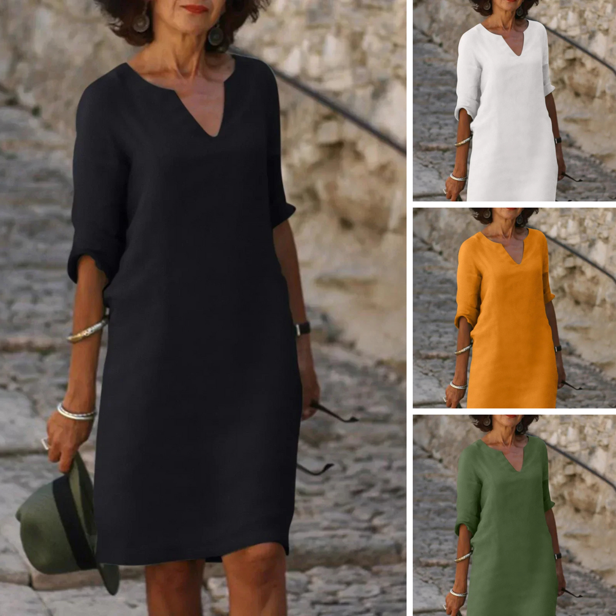 Josette™ | Elegante Jurk met V-hals