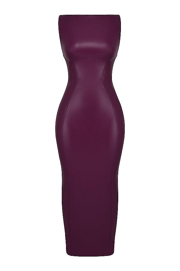 Laluna® | Luxe Leren Maxi Jurk