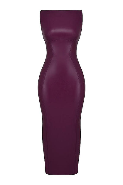 Laluna® | Luxe Leren Maxi Jurk