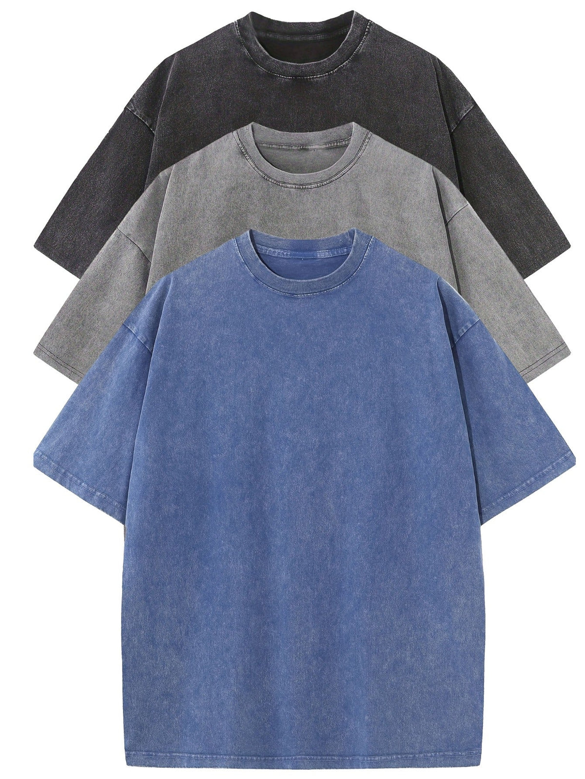 Vanmeeren™ | Essential Cotton Oversized Tee Set – 3-Pack