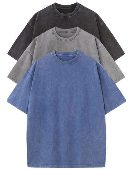 Vanmeeren™ | Essential Cotton Oversized Tee Set – 3-Pack