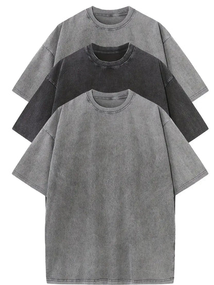 Vanmeeren™ | Essential Cotton Oversized Tee Set – 3-Pack