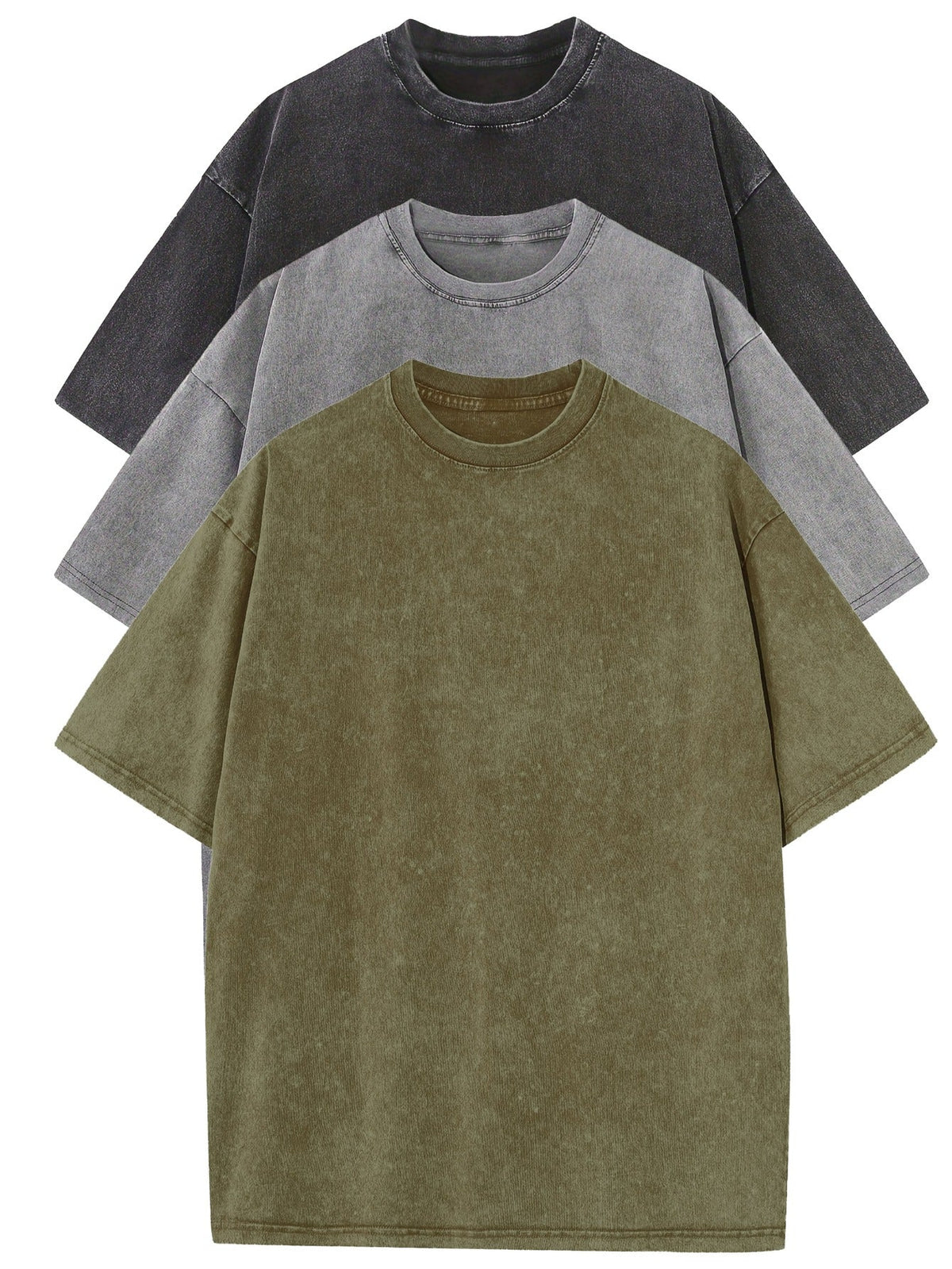 Vanmeeren™ | Essential Cotton Oversized Tee Set – 3-Pack