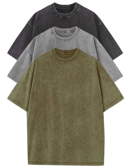Vanmeeren™ | Essential Cotton Oversized Tee Set – 3-Pack