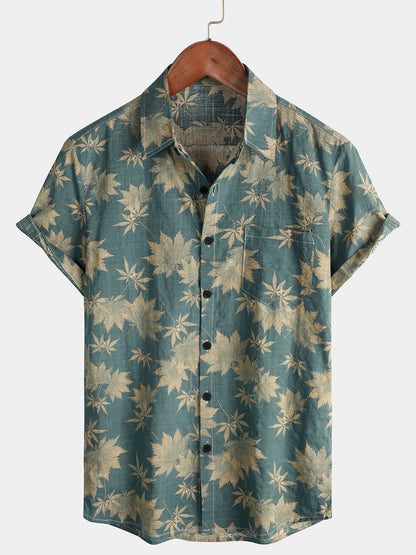Vanmeeren™ | Katoenen Hawaii Overhemd met Korte Mouwen
