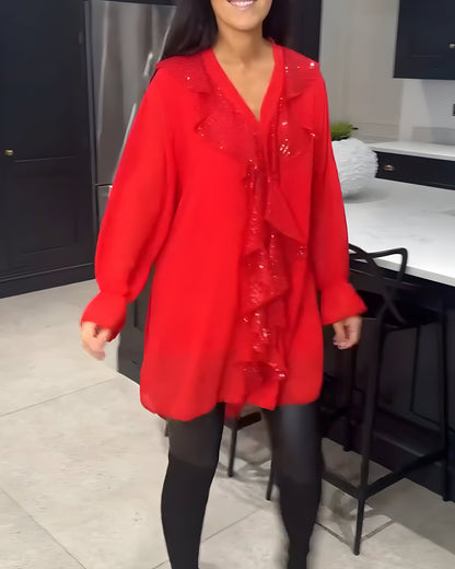 Skylar™ | Elegant Ruffled Blouse