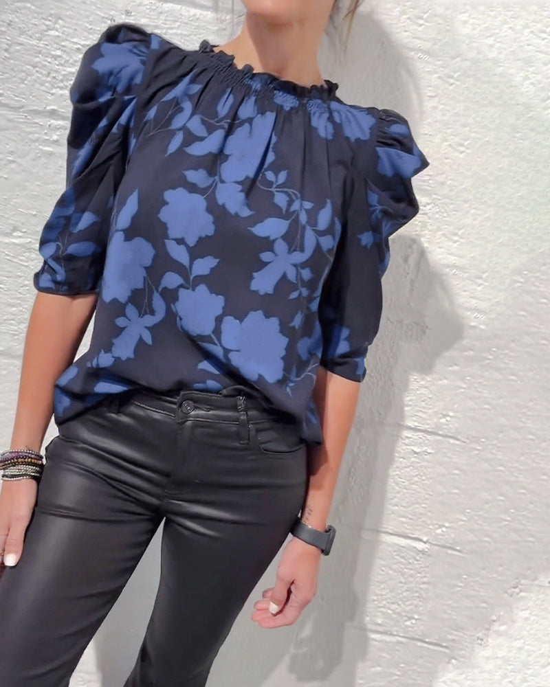 Laluna® | Blouse Pompmouw Ruche