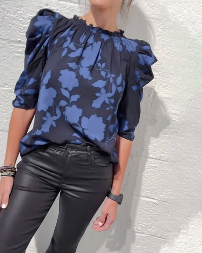 Laluna® | Blouse Pompmouw Ruche