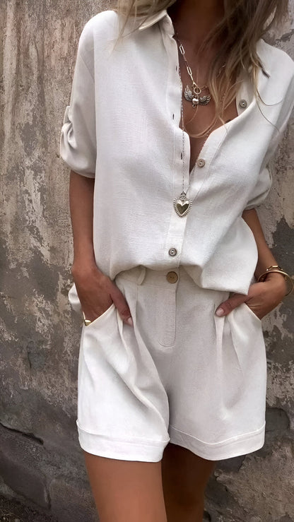 Linnea™ | Luchtige linnen set