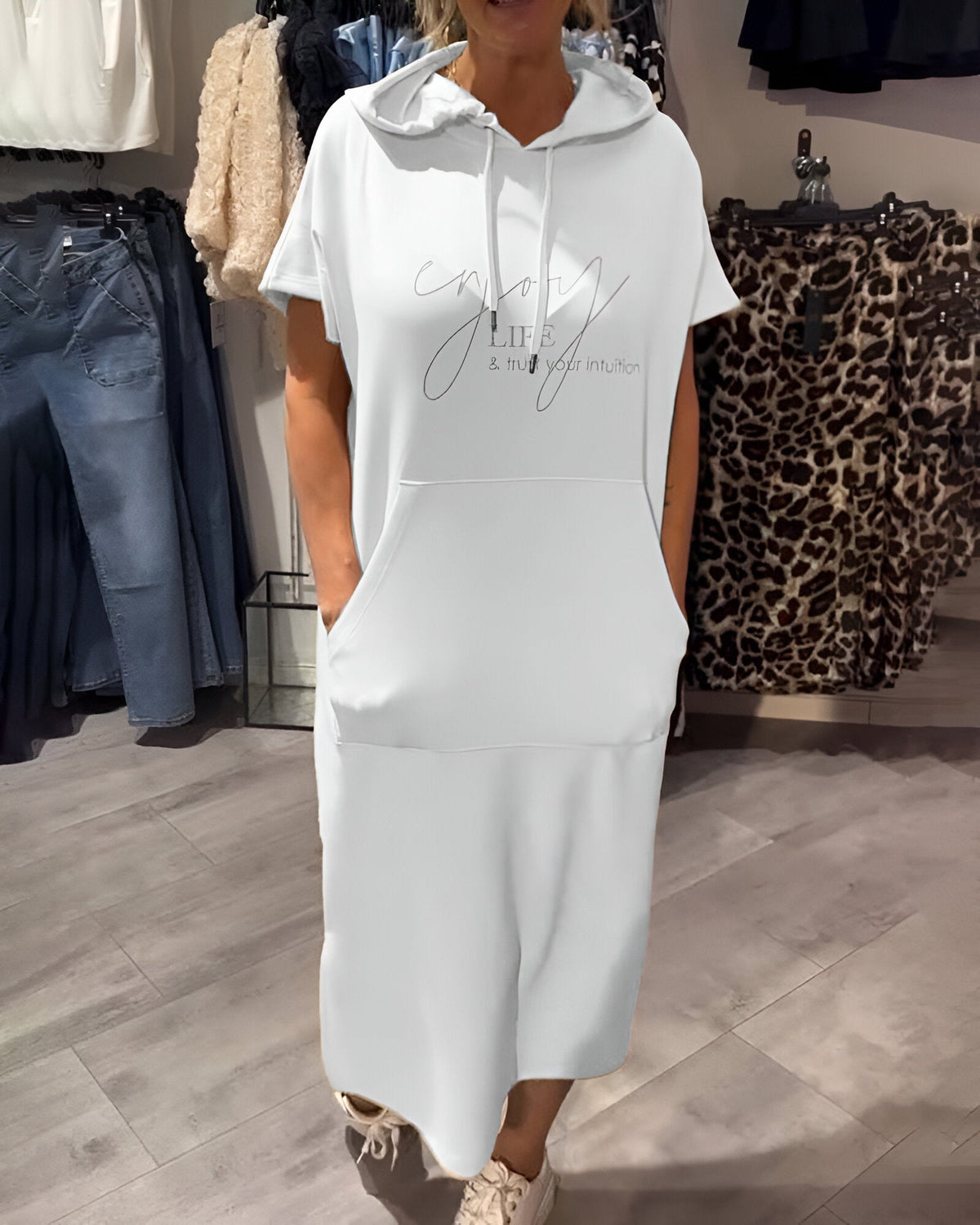 Mélina™ | Soft hoodie dress