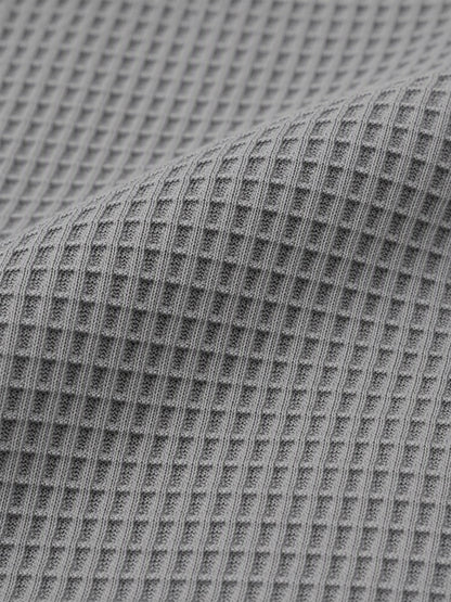 Vanmeeren™ | Gelaagde comfortabele wafelgebreid T-shirt