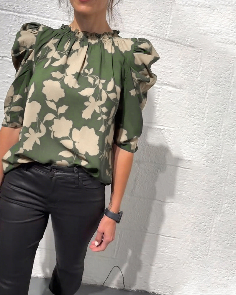 Laluna® | Blouse Pompmouw Ruche