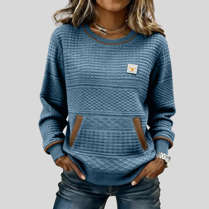 Vanmeeren™  | Crew Neck Kleurblok Sweatshirt