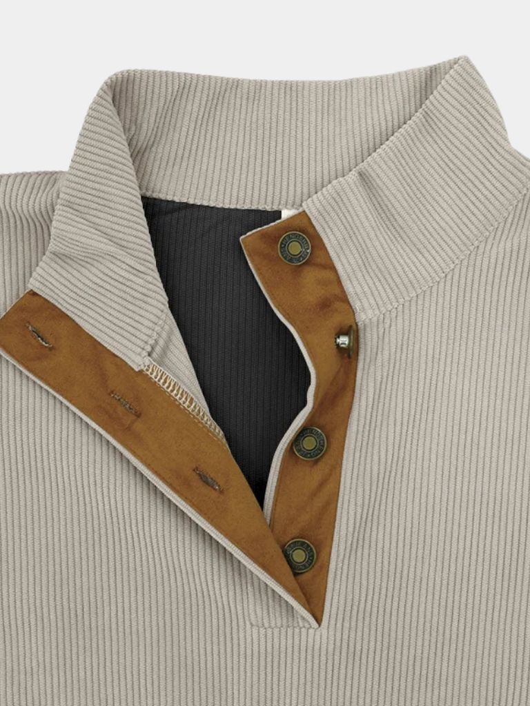 Vanmeeren™ | Hoge Kraag Corduroy Retro Pullover