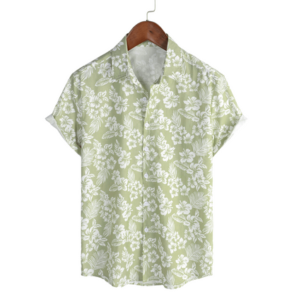Vanmeeren™ | Hawaïblouse met korte mouwen en bloemenpatroon