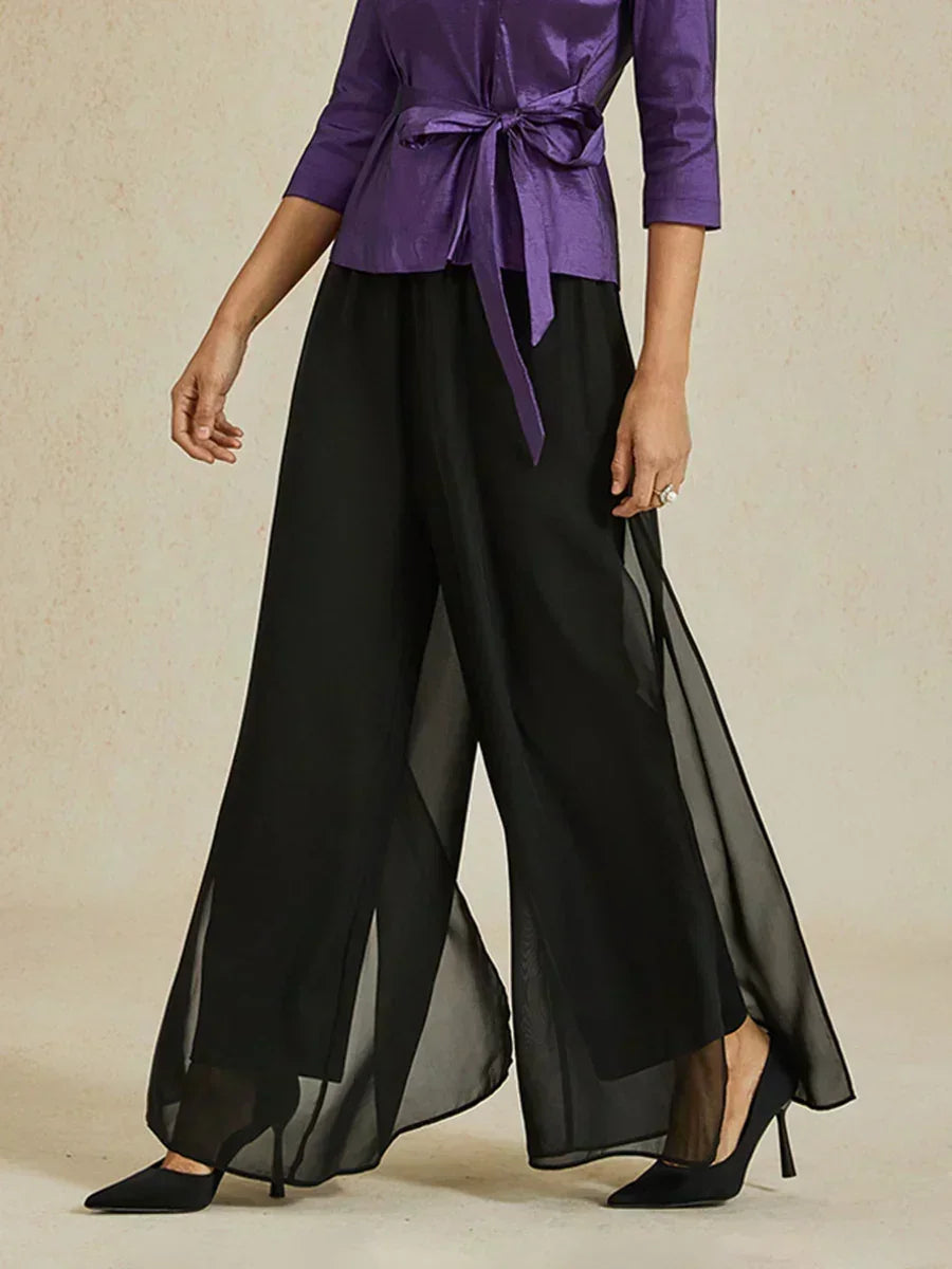 Delphine™ — Elegant airy wide-leg trousers