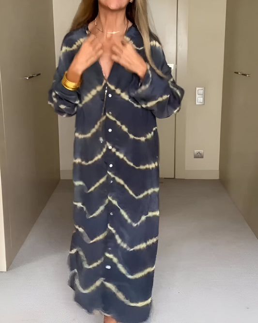 Noor™ | Striped Boho Maxi Dress