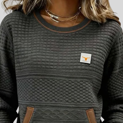 Vanmeeren™  | Crew Neck Kleurblok Sweatshirt