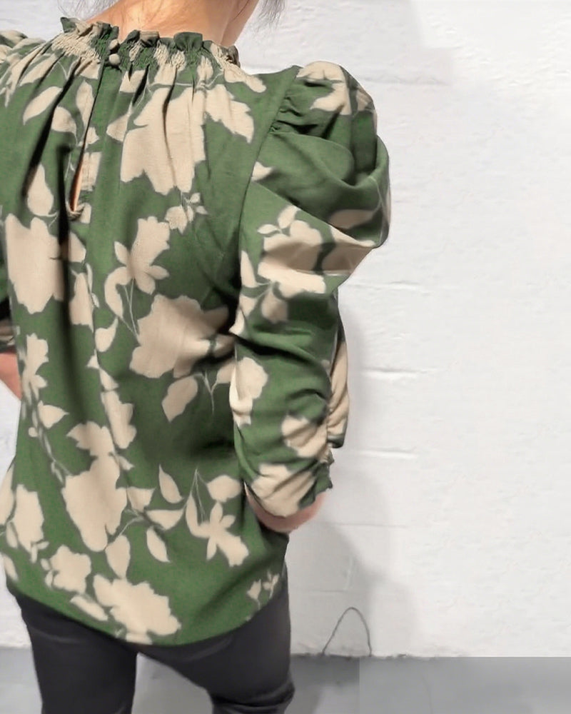 Laluna® | Blouse Pompmouw Ruche