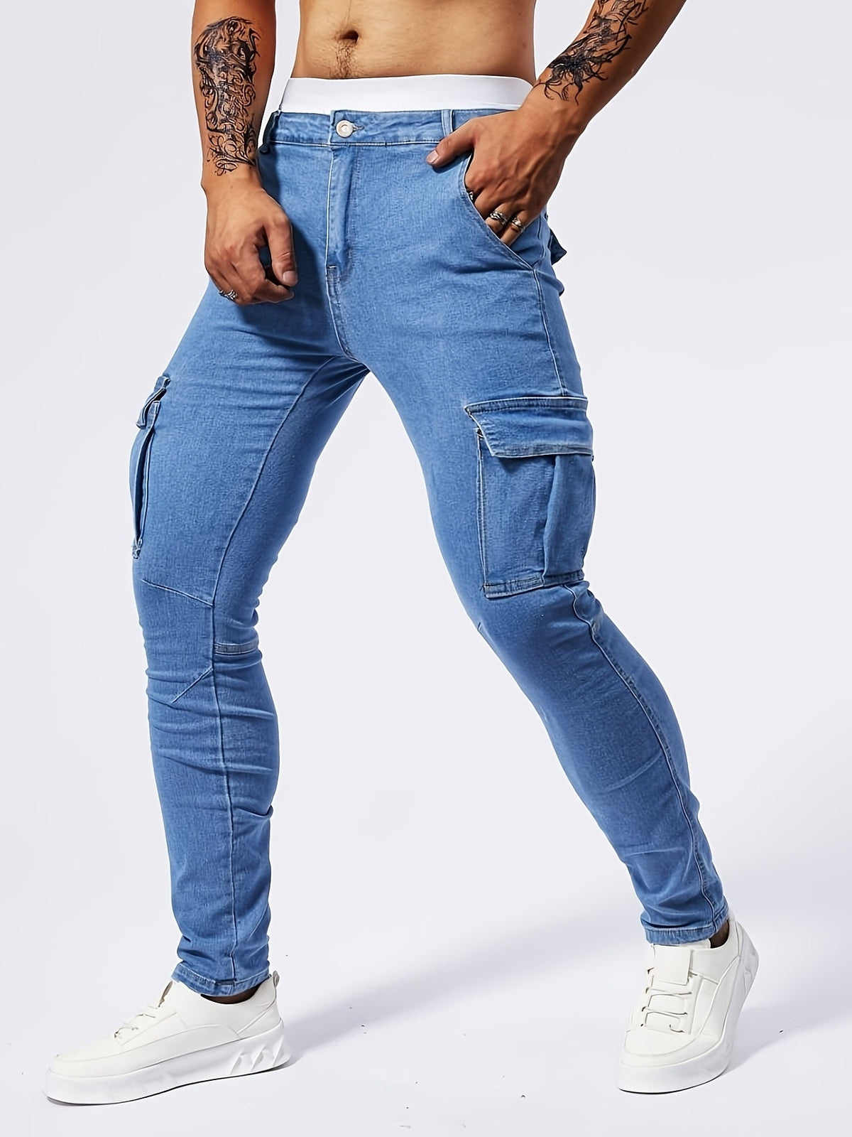 Vanmeeren™ | Slim Fit Cargo Jeans