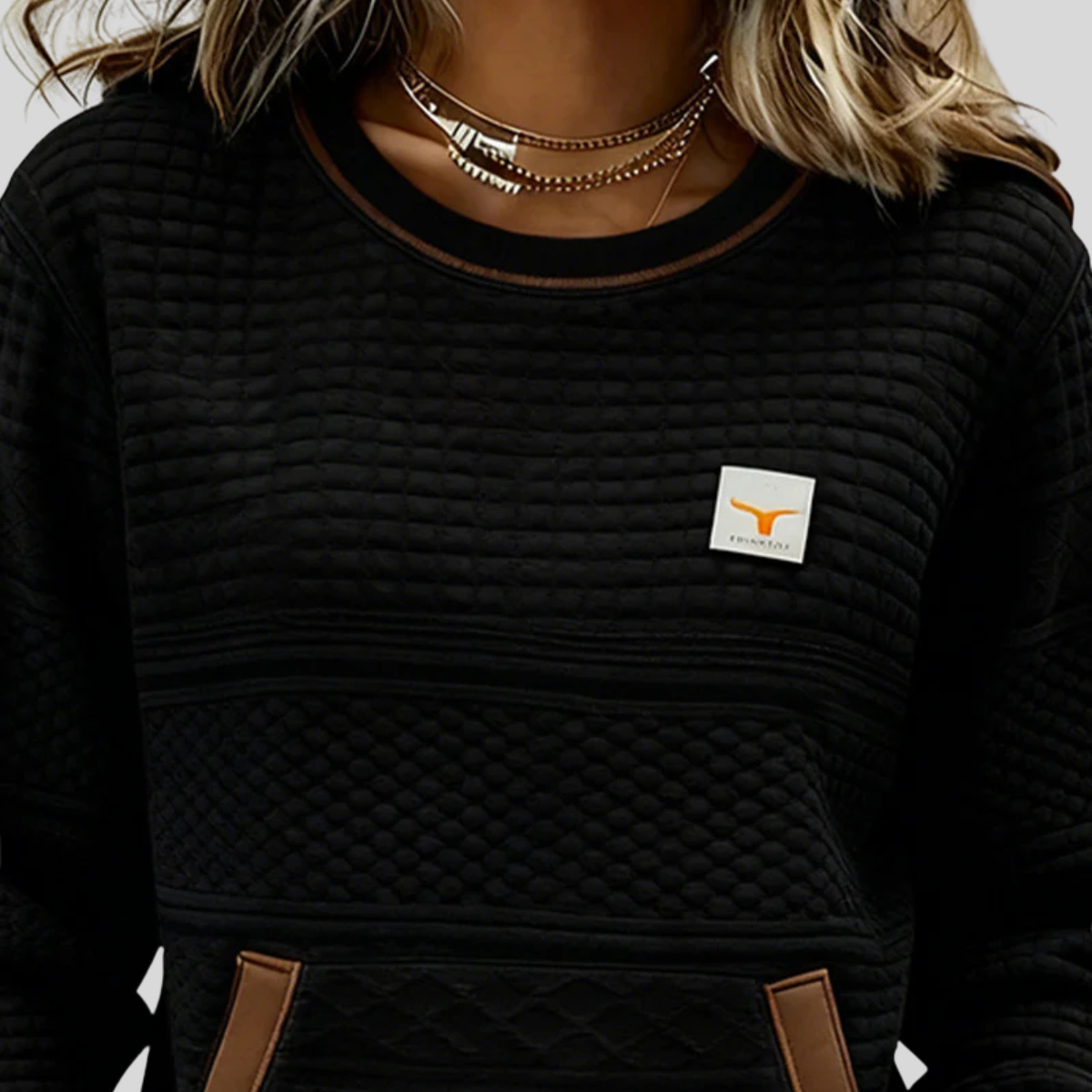 Vanmeeren™  | Crew Neck Kleurblok Sweatshirt