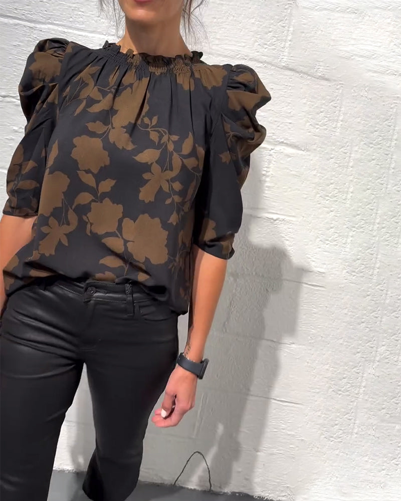 Laluna® | Blouse Pompmouw Ruche