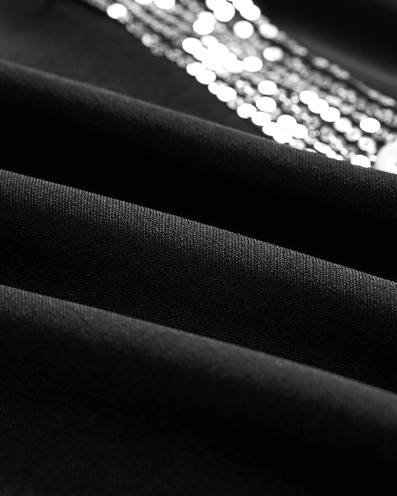 Casual Top met Pailletten Details