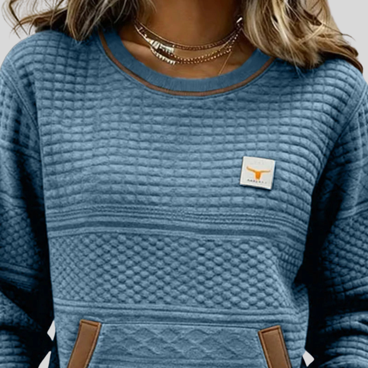 Vanmeeren™  | Crew Neck Kleurblok Sweatshirt