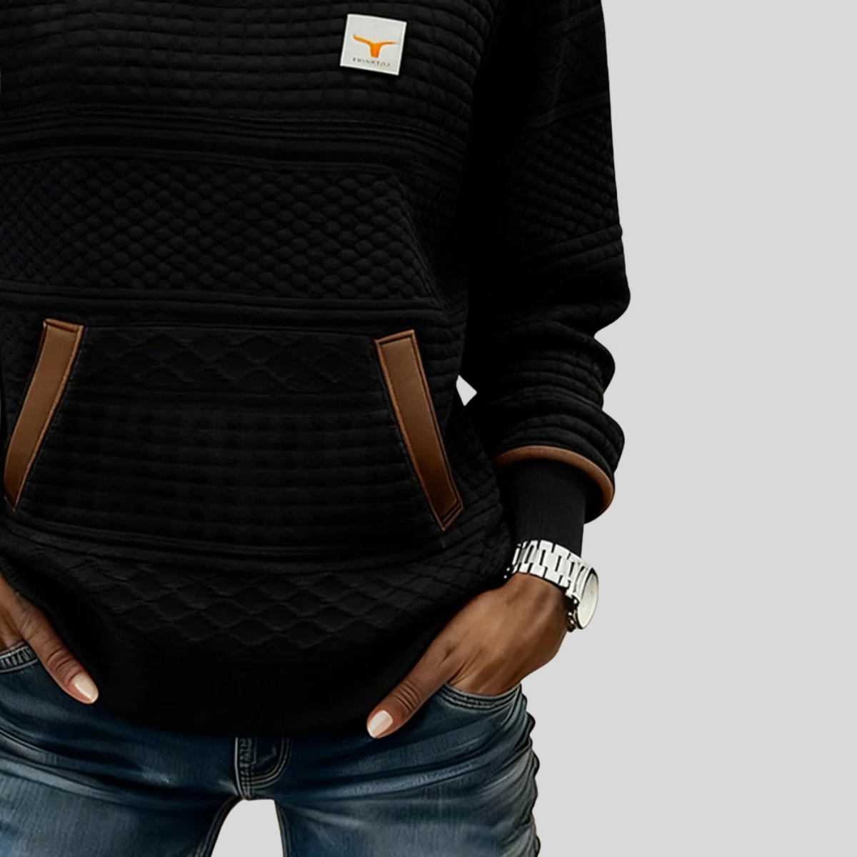 Vanmeeren™  | Crew Neck Kleurblok Sweatshirt