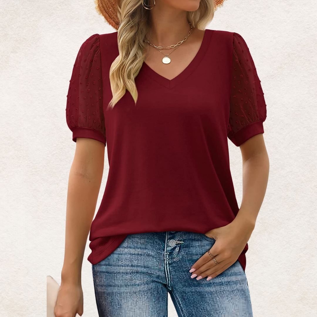 Lara™ | Elegante Top met V-hals