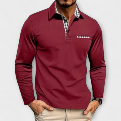 Vanmeeren™ | Klassiek poloshirt met lange mouwen