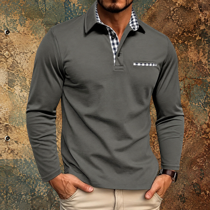Vanmeeren™ | Klassiek poloshirt met lange mouwen