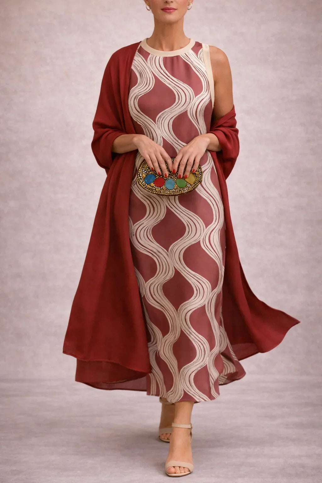 Morgan™ | Maxi Dress with Matching Stole
