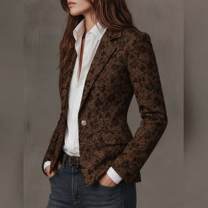 Vanmeeren™  | Blazer Jacquard Kasjmier Aansluitend