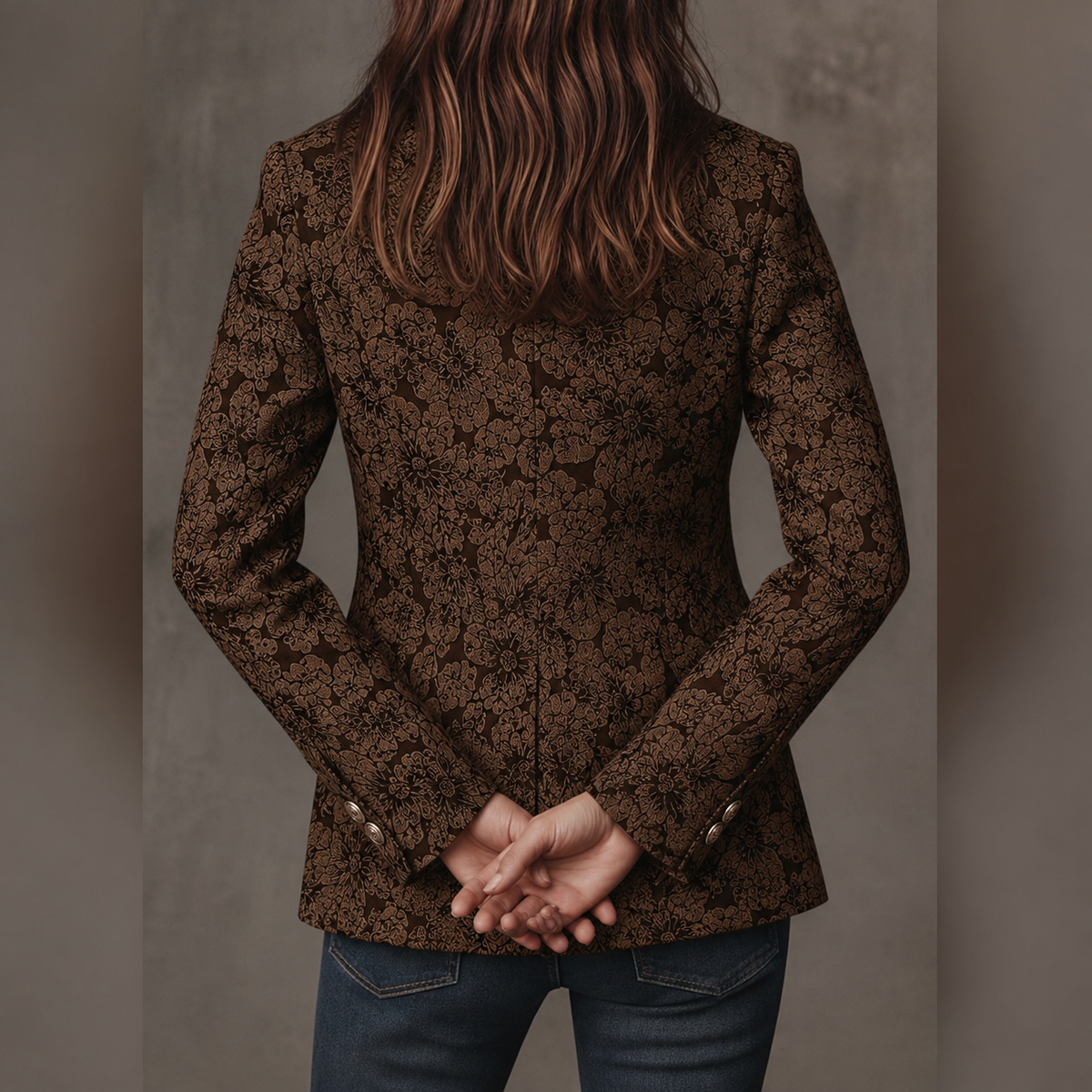 Vanmeeren™  | Blazer Jacquard Kasjmier Aansluitend