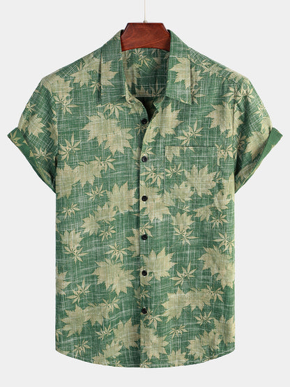 Vanmeeren™ | Katoenen Hawaii Overhemd met Korte Mouwen