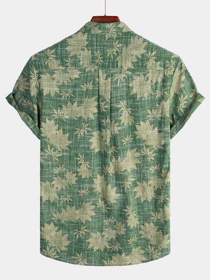 Vanmeeren™ | Katoenen Hawaii Overhemd met Korte Mouwen