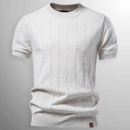 Vanmeeren™ | Luxe Geribde T-Shirt