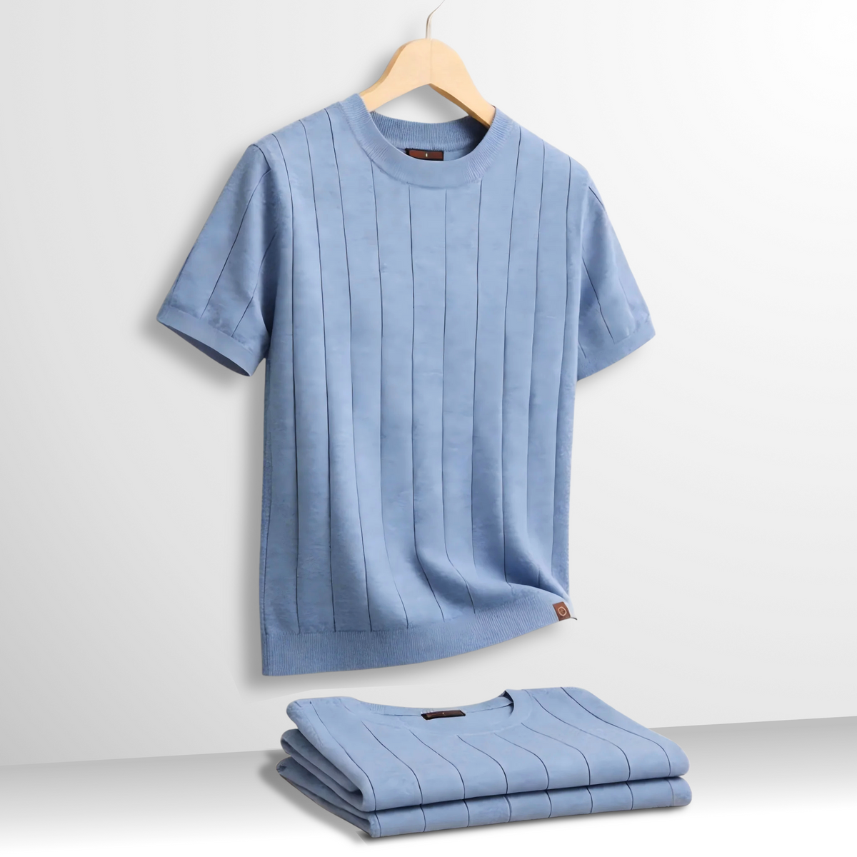 Vanmeeren™ | Luxe Geribde T-Shirt