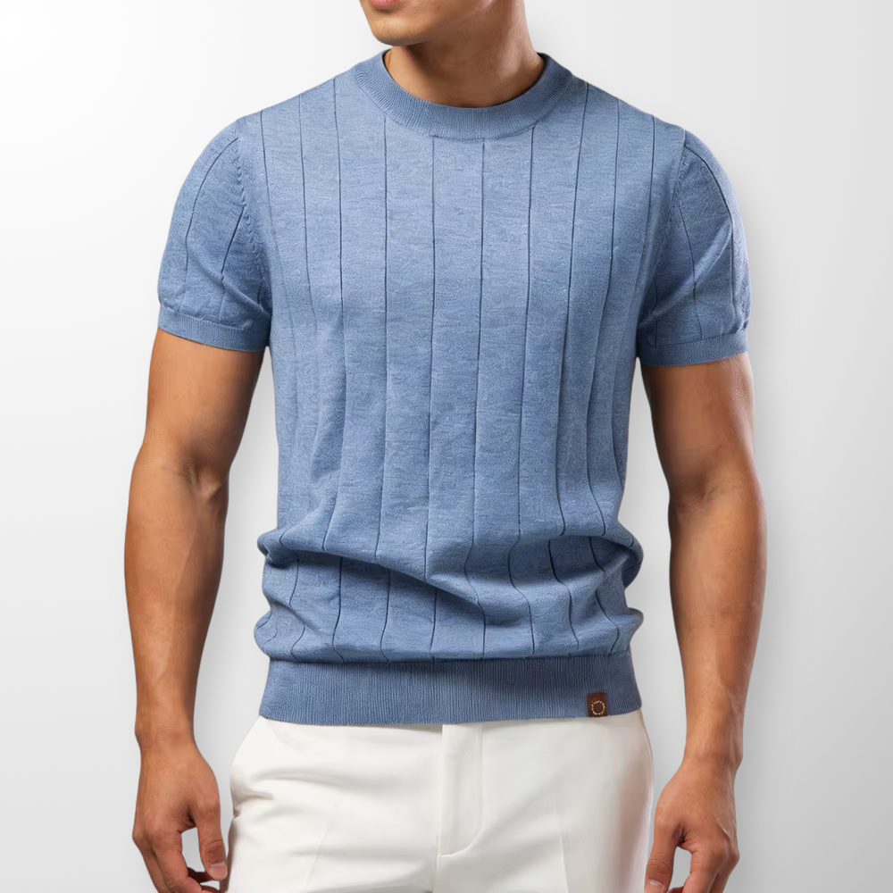 Vanmeeren™ | Luxe Geribde T-Shirt