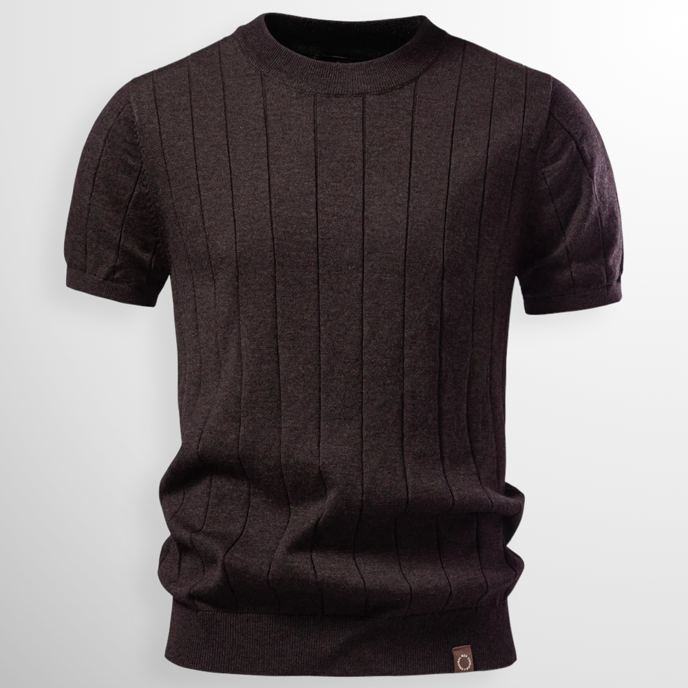 Vanmeeren™ | Luxe Geribde T-Shirt