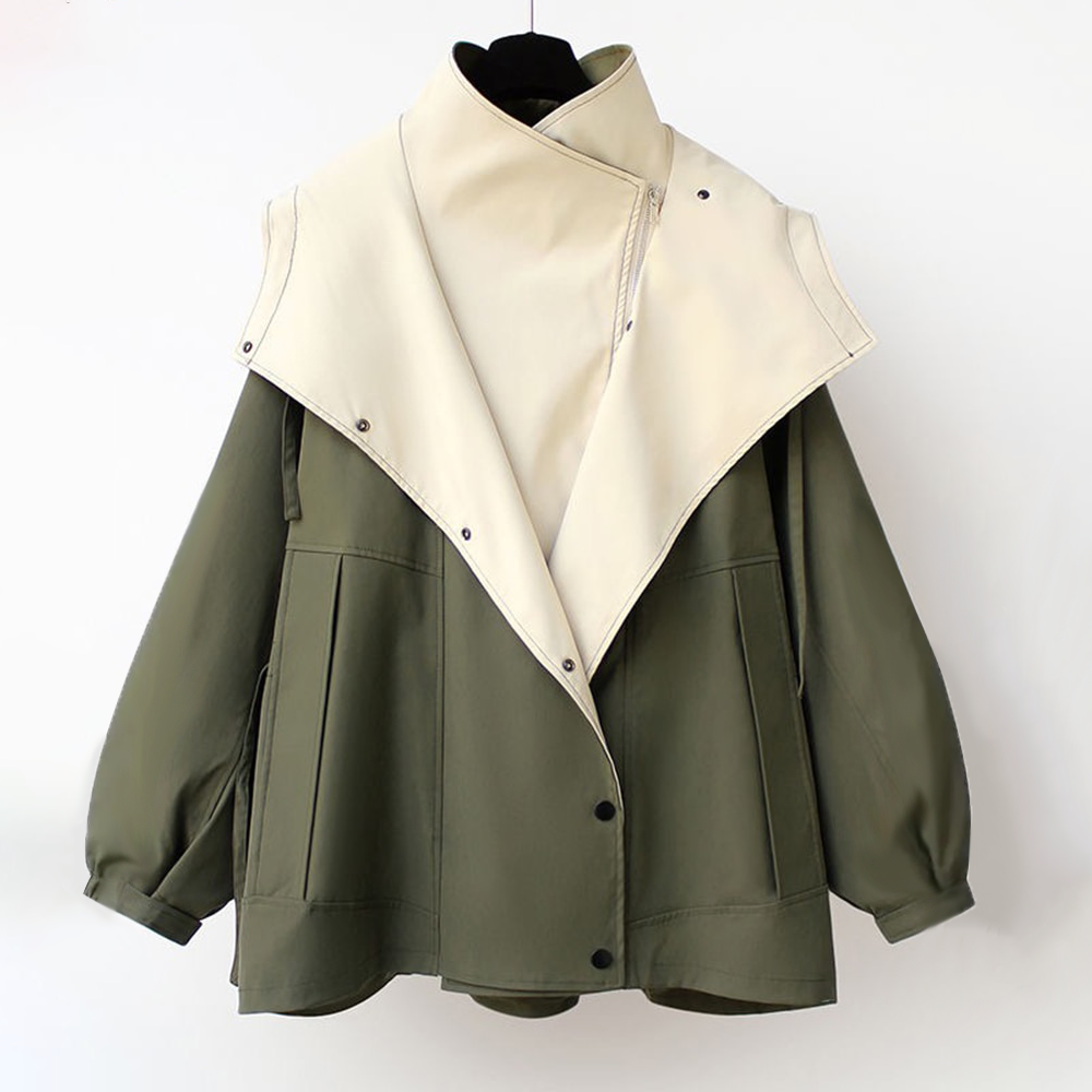 Laluna® | Moderne Tweekleurige Trenchcoat